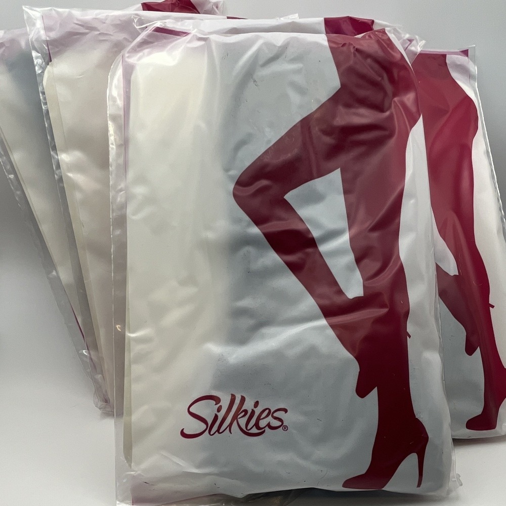 Silkies Classic Ribbed Trouser Socks Women Queen Size Dark Navy Lot of 5 Pairs